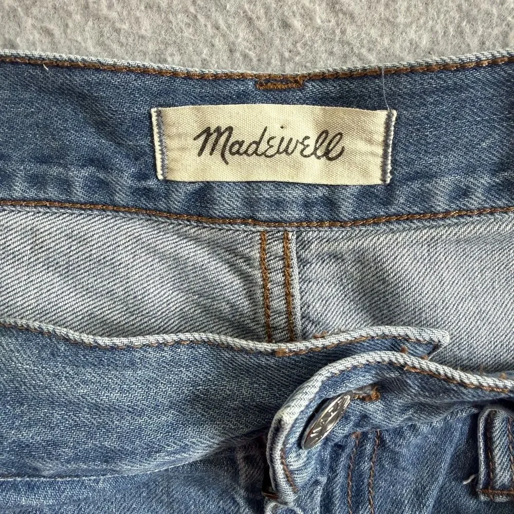 Madewell High Rise Long Denim Shorts Women Size 30